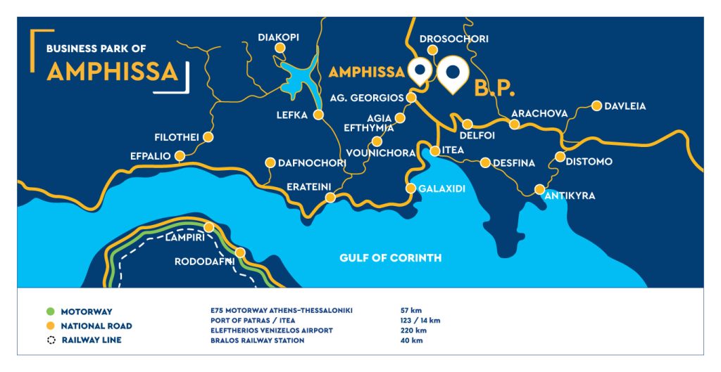ETVA | Business Park of Amphissa - Map