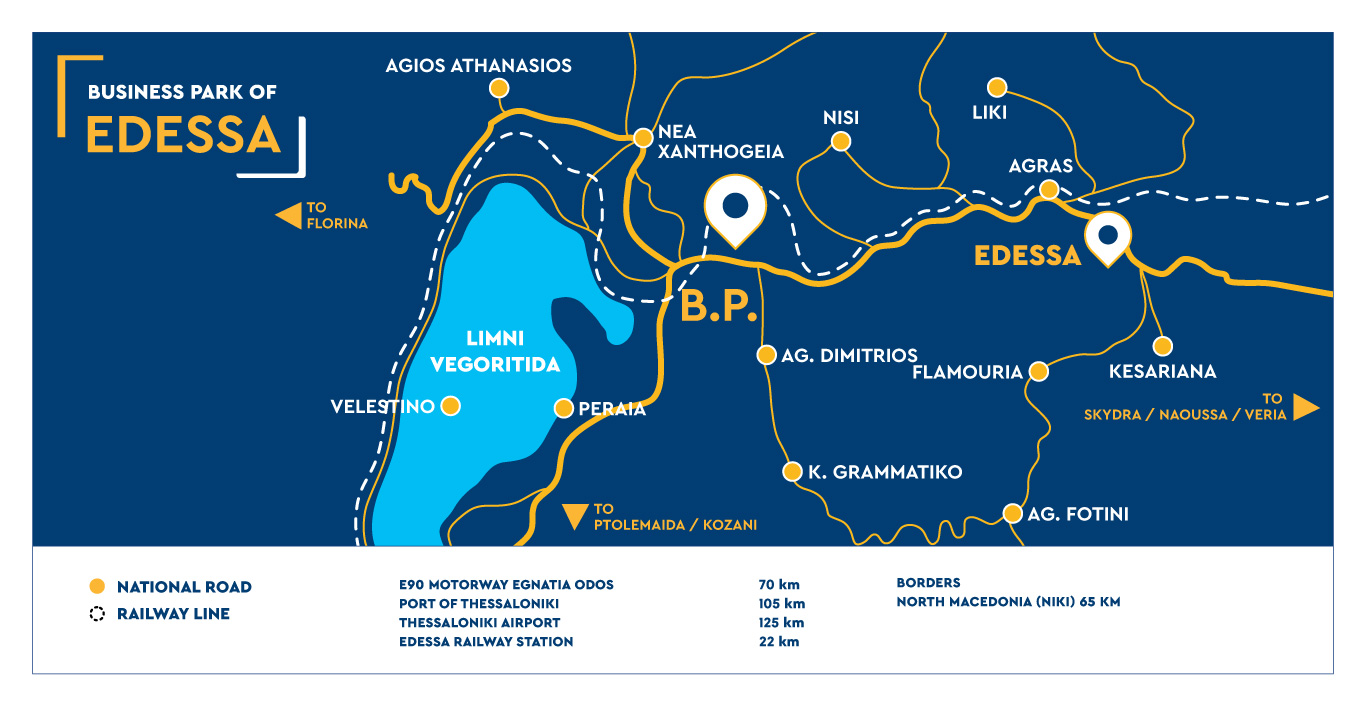 ETVA | Business Park of Edessa - Map