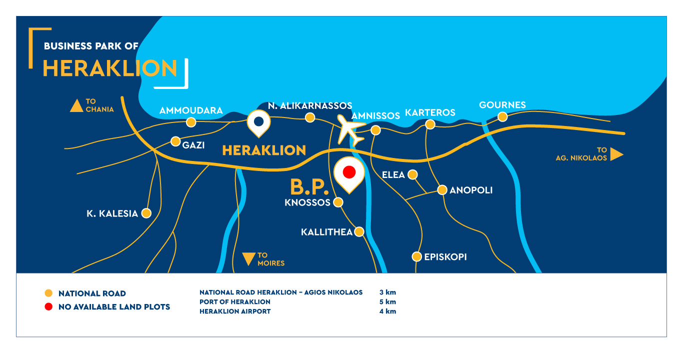 ETVA | Business Park of Heraklion - Map