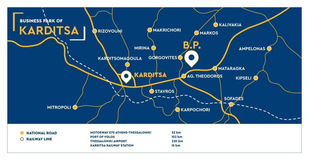 ETVA | Business Park of Karditsa- Map