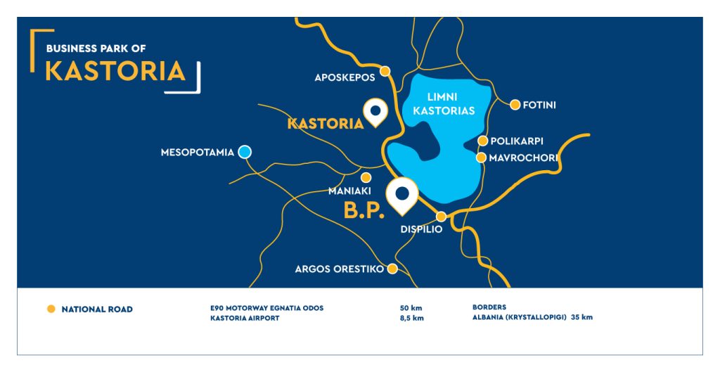 ETVA | Business Park of Kastoria - Map