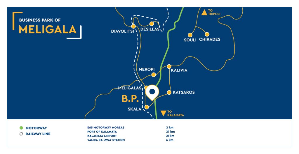 ETVA | Business Park of Meligala - Map