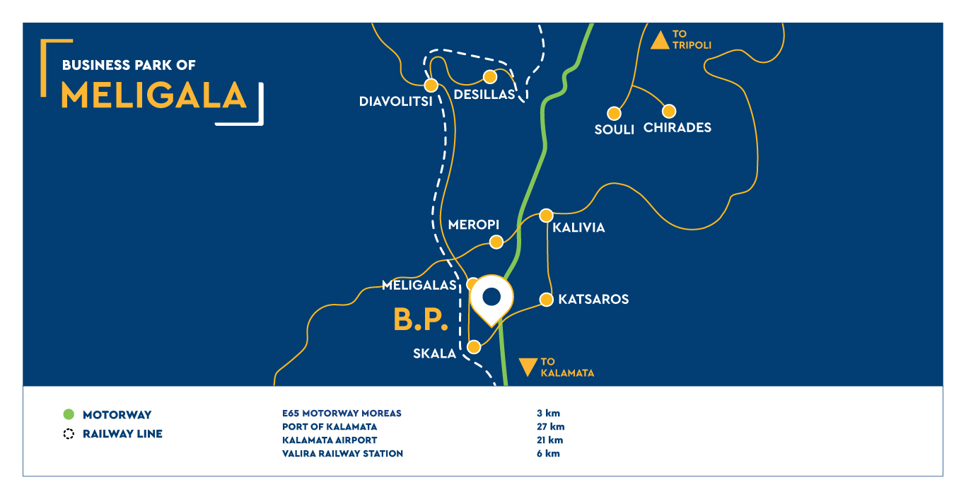 ETVA | Business Park of Meligala - Map