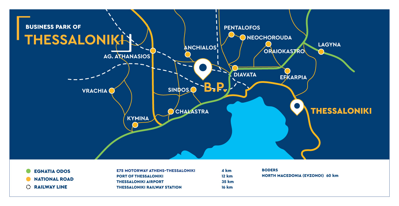 ETVA | Business Park of Thessaloniki - Map