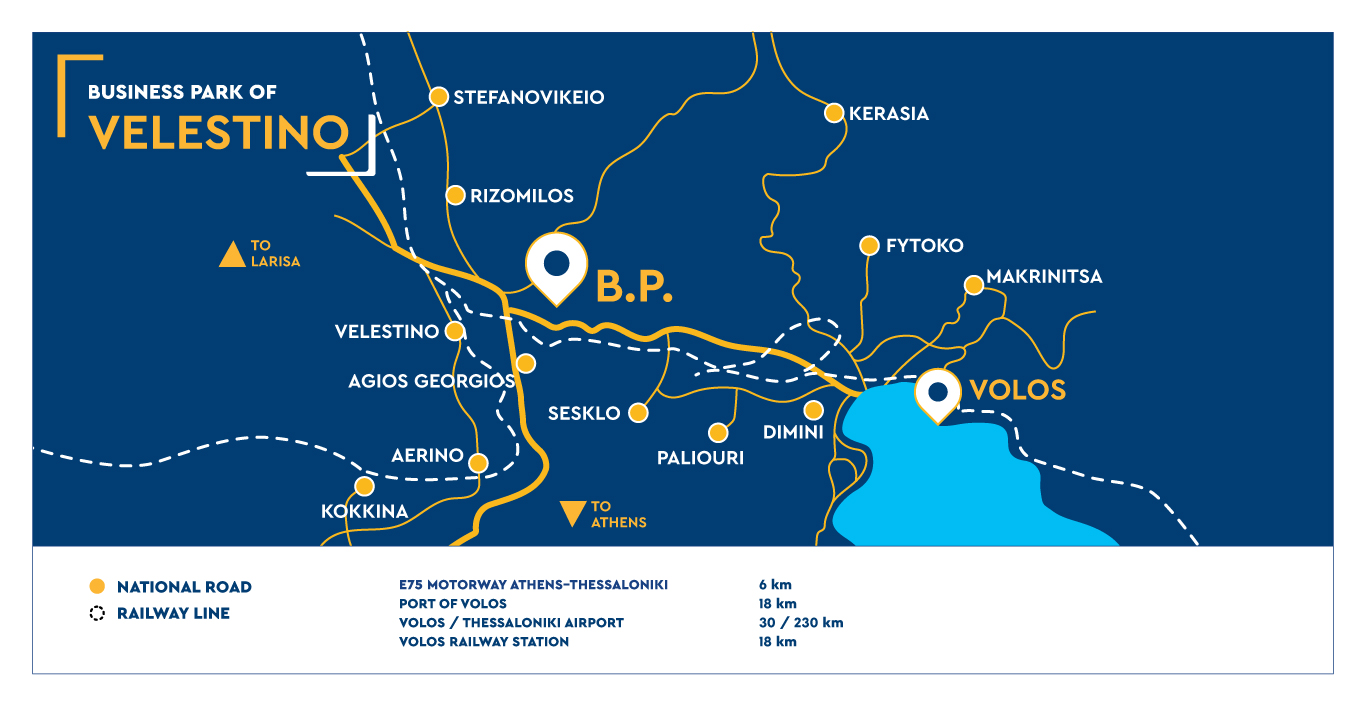 ETVA | Business Park of VELESTINO - Map