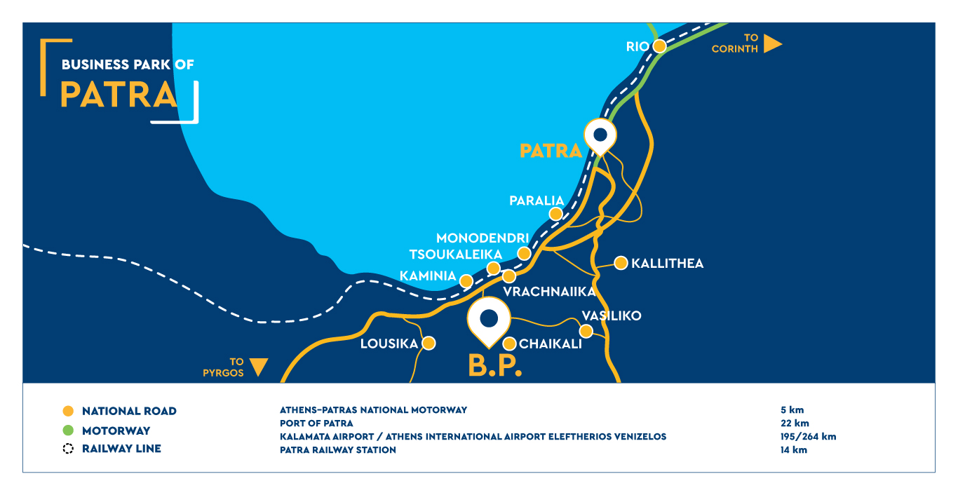 ETVA | Business Park of Patra - Map