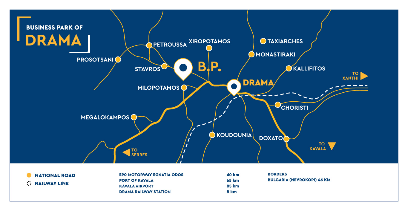 ETVA | Business Park of Drama - Map