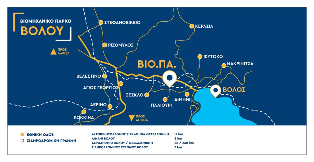 ΕΤΒΑ | ΒΙΟΜΗΧΑΝΙΚΟ ΠΑΡΚΟ ΒΟΛΟΥ - Χάρτης