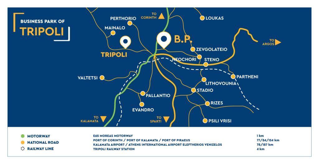 ETVA | Business Park of Tripoli - Map