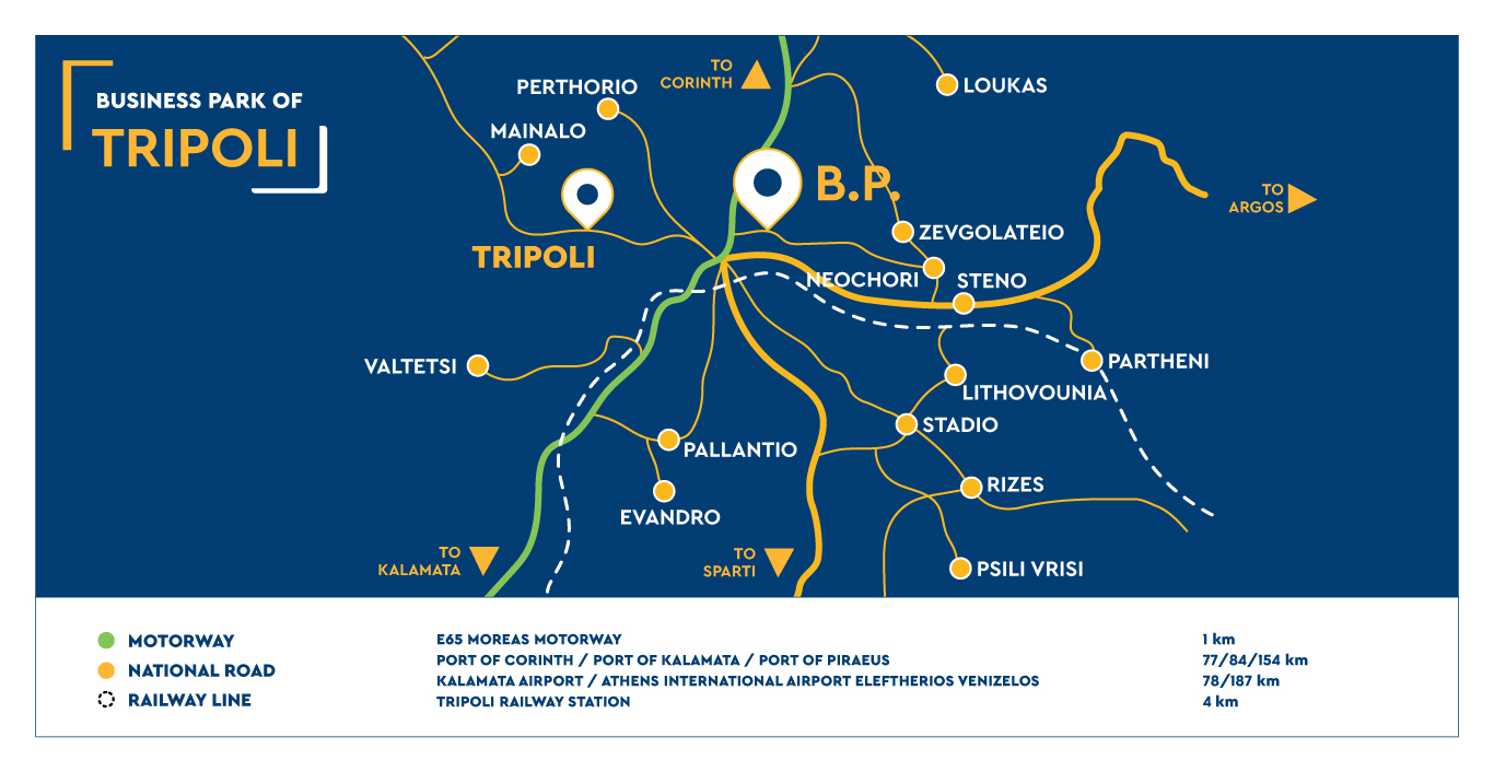ETVA | Business Park of Tripoli - Map
